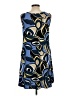 Lily Graphic Blue Casual Dress Size L - photo 2