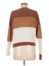 Shein Color Block Brown Turtleneck Sweater Size 6 - photo 2