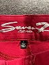 Seven7 Color Block Burgundy Jeans Size 6 - photo 7