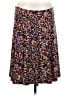 Lily 100% Polyester Print Black Casual Skirt Size M - photo 1