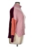 Time and Tru Color Block Pink Turtleneck Sweater Size XL - photo 4