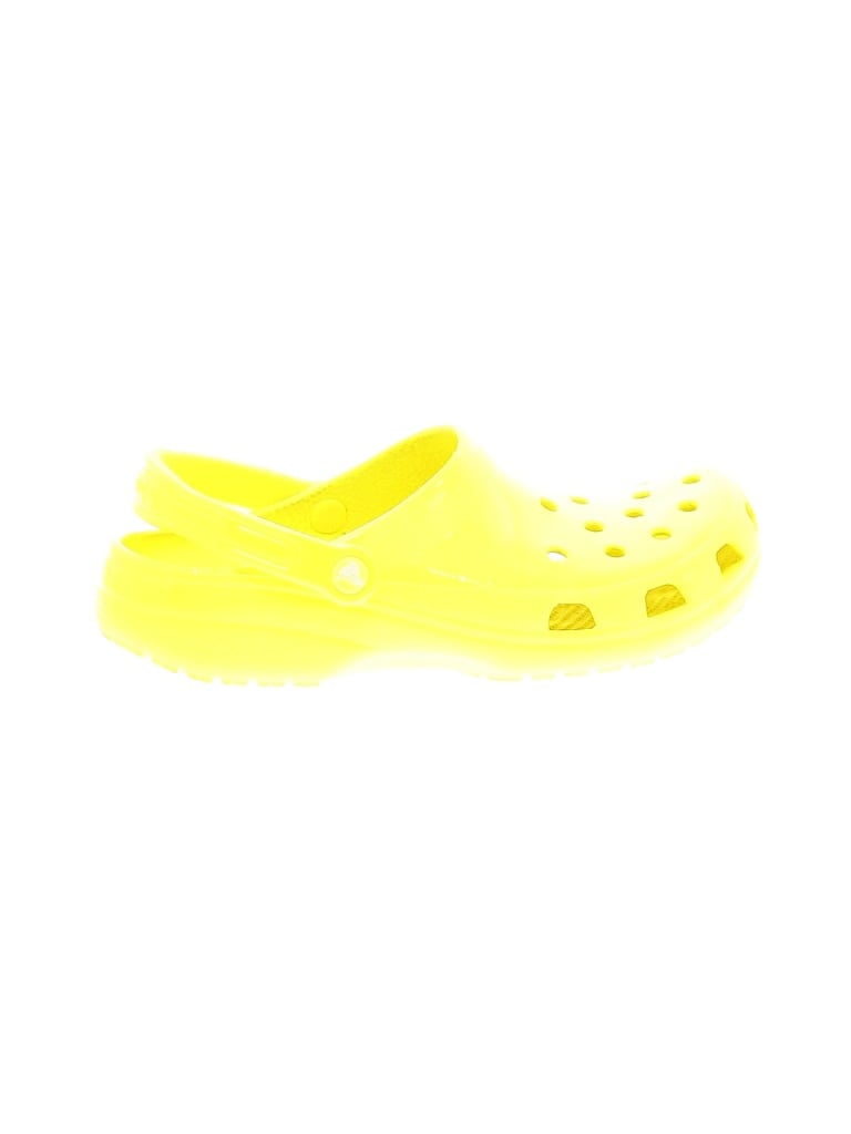 Pre-owned Crocs Mule/clog In Yellow