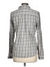 Forever 21 100% Cotton Plaid Gray Long Sleeve Button-Down Shirt Size L - photo 2