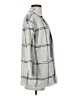 Ann Taylor LOFT 100% Cotton Plaid Gray Coat Size S - photo 4