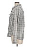 Forever 21 100% Cotton Plaid Gray Long Sleeve Button-Down Shirt Size L - photo 5