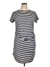 Try This Stripes White Casual Dress Size XL - photo 1
