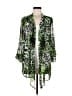 Susan Graver 100% Polyester Green Kimono Size M (estimated) - photo 1