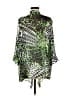 Susan Graver 100% Polyester Green Kimono Size M (estimated) - photo 2