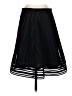 J.Crew 100% Polyester Chevron-herringbone Black Casual Skirt Size 4 - photo 1