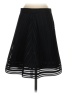 J.Crew 100% Polyester Chevron-herringbone Black Casual Skirt Size 4 - photo 2