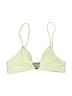 Rove Polka Dots Green Swimsuit Top Size S - photo 1