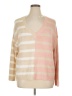 Torrid Stripes Tan Cardigan Size Lg Plus (0) - photo 1