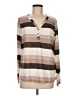 Shein Brown Long Sleeve Blouse Size 8 - 10 - photo 1