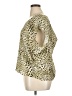 Jennifer Lopez 100% Polyester Gold Short Sleeve Top Size XL - photo 5