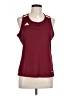 Adidas 100% Polyester Burgundy Active Tank Size L - photo 1