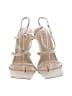 INC International Concepts Metallic Silver Gold Sandals Size 7 - photo 2