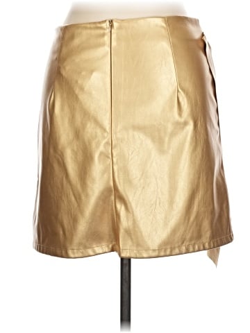 Like an Angel Faux Leather Skirt (view 2)
