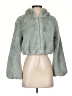 Forever 21 100% Polyester Gray Faux Fur Jacket Size S - photo 1