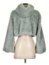 Forever 21 100% Polyester Gray Faux Fur Jacket Size S - photo 2