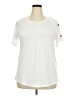 Unbranded White Short Sleeve Top Size 2X - photo 1