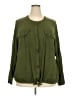 East5th 100% Rayon Green Long Sleeve Blouse Size 2X - photo 1