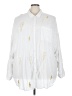 Torrid 100% Rayon Print White 3/4 Sleeve Blouse Size 5X Plus (5) - photo 1