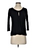 Aqua 100% Modal Black 3/4 Sleeve T-Shirt Size XS - photo 1