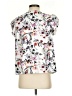 Shein White Short Sleeve Blouse Size 4 - photo 2