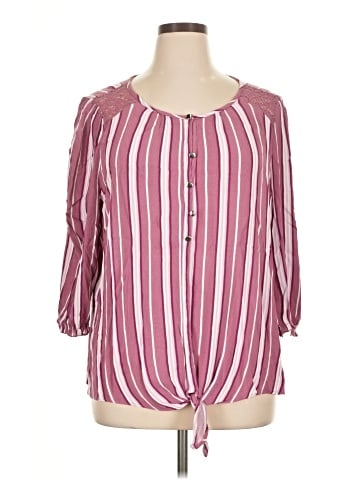 retrology 3/4 Sleeve Blouse (view 1)