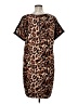 Gibson Latimer Animal Print Brown Casual Dress Size XL - photo 2
