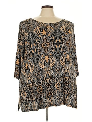 Jones New York 3/4 Sleeve T-Shirt (view 1)