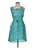 Bebop 100% Polyester Paisley Teal Casual Dress Size M - photo 1
