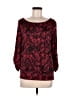 AB Studio Red 3/4 Sleeve Blouse Size M - photo 1