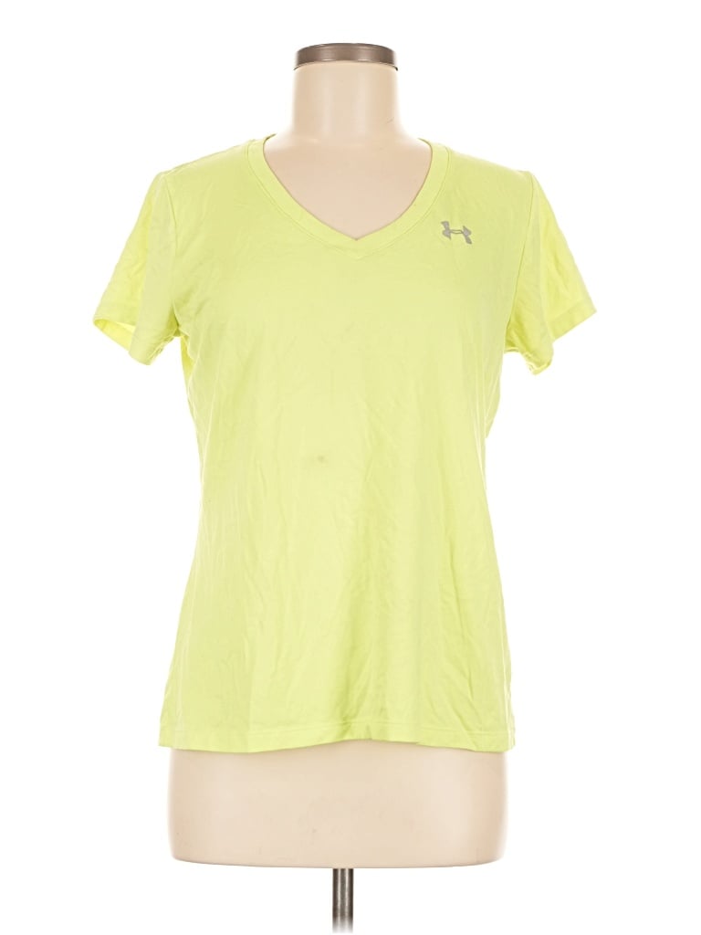 Pre-owned Under Armour Active T-shirt In Yellow