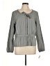 Talbots 100% Cotton Gray Long Sleeve Blouse Size L - photo 1