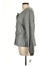Talbots 100% Cotton Gray Long Sleeve Blouse Size L - photo 5