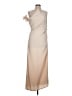 Unbranded 100% Polyester Tan Cocktail Dress Size L - photo 1