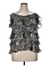 MICHAEL Michael Kors Silver Sleeveless Blouse Size XL - photo 1