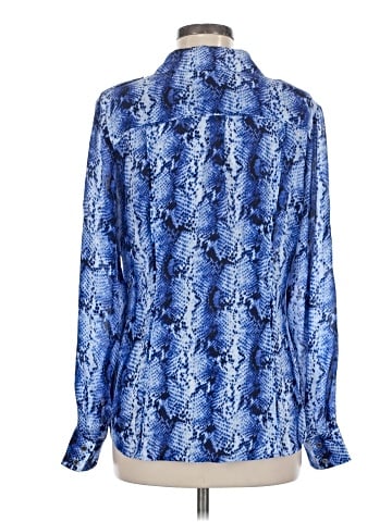 White House Black Market Long Sleeve Silk Top (view 2)