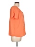 Pretty Good 100% Polyester Orange Short Sleeve Blouse Size L - photo 4