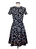 Vince Camuto Polka Dots Black Casual Dress Size 2 - photo 1