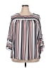 W5 100% Polyester Pink 3/4 Sleeve Blouse Size 2X - photo 1