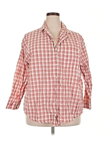 Only 3/4 Sleeve Button-Down Shirt (view 1)