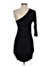 Express Solid Black Cocktail Dress Size XS - photo 2