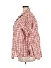 Only 100% Cotton Checkered-gingham Red 3/4 Sleeve Button-Down Shirt Size 2X - photo 5