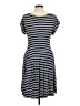 Max Studio Stripes Blue Casual Dress Size M - photo 2