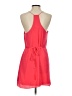 The Impeccable Pig 100% Polyester Solid Red Casual Dress Size S - photo 2