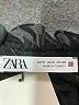 Zara 100% Polyester Houndstooth Black Long Sleeve Blouse Size S - photo 7