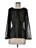 Point Sur 100% Polyester Black Long Sleeve Blouse Size M - photo 1
