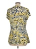 Dana Buchman Yellow Short Sleeve Blouse Size L - photo 2